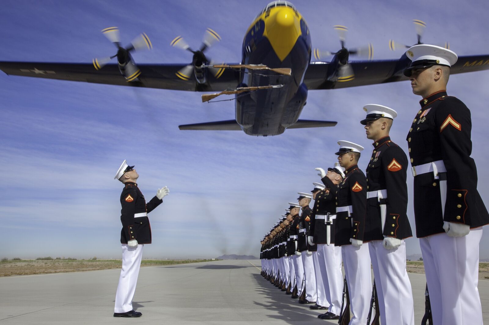 Canon EOS 5D Mark II sample photo. Silent drill platoon, marine photography