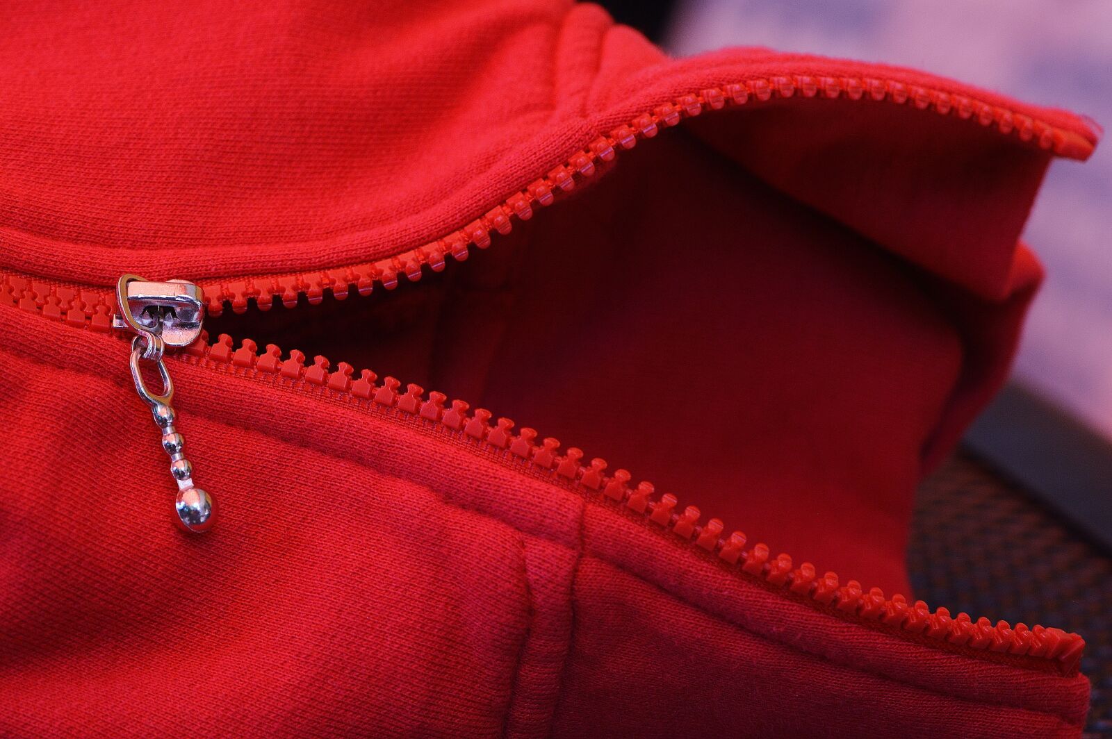 Nikon D3200 sample photo. Zip, red, coarse photography