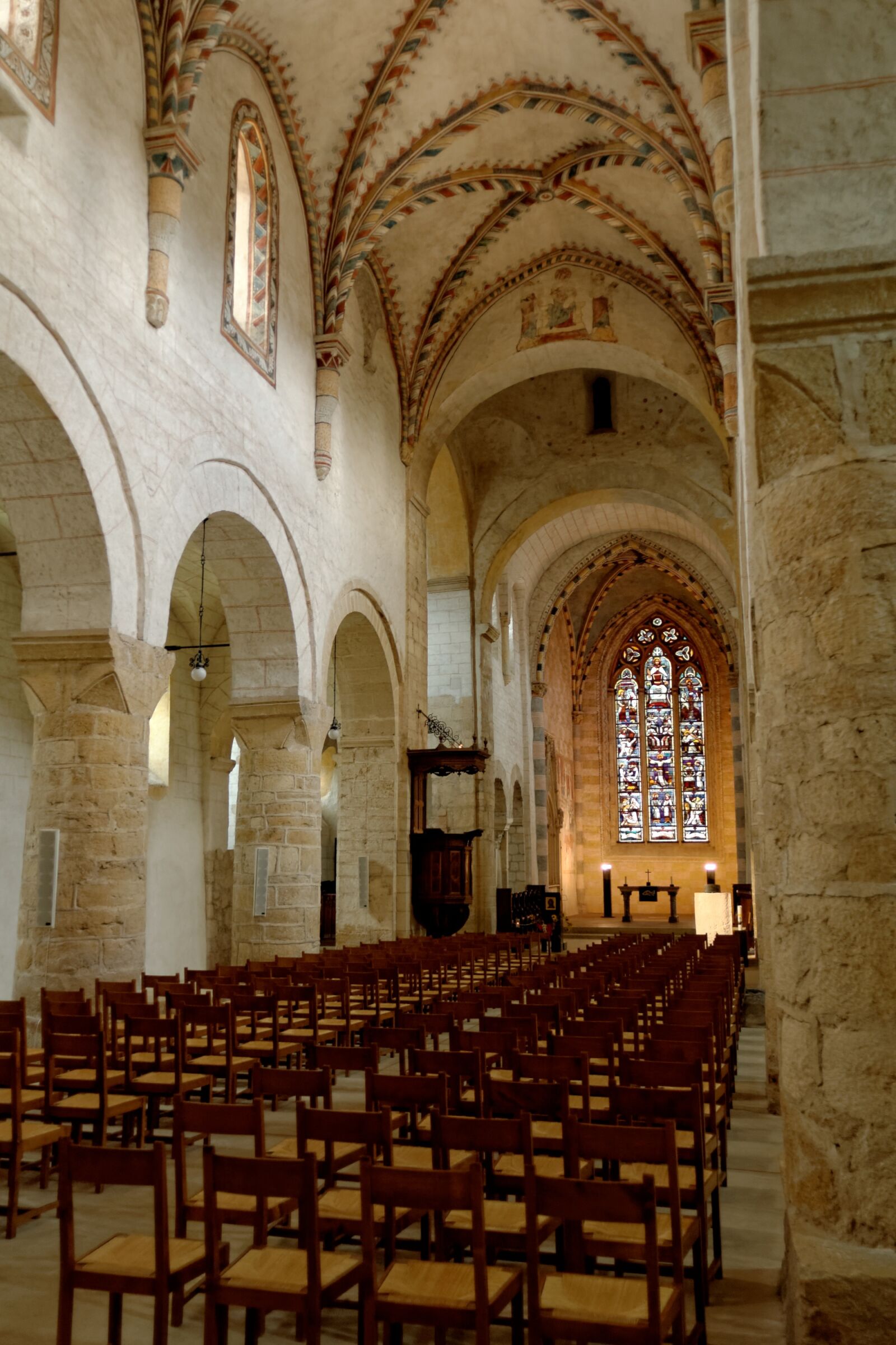 Nikon D50 sample photo. Inside, abbey, romaimoutier photography