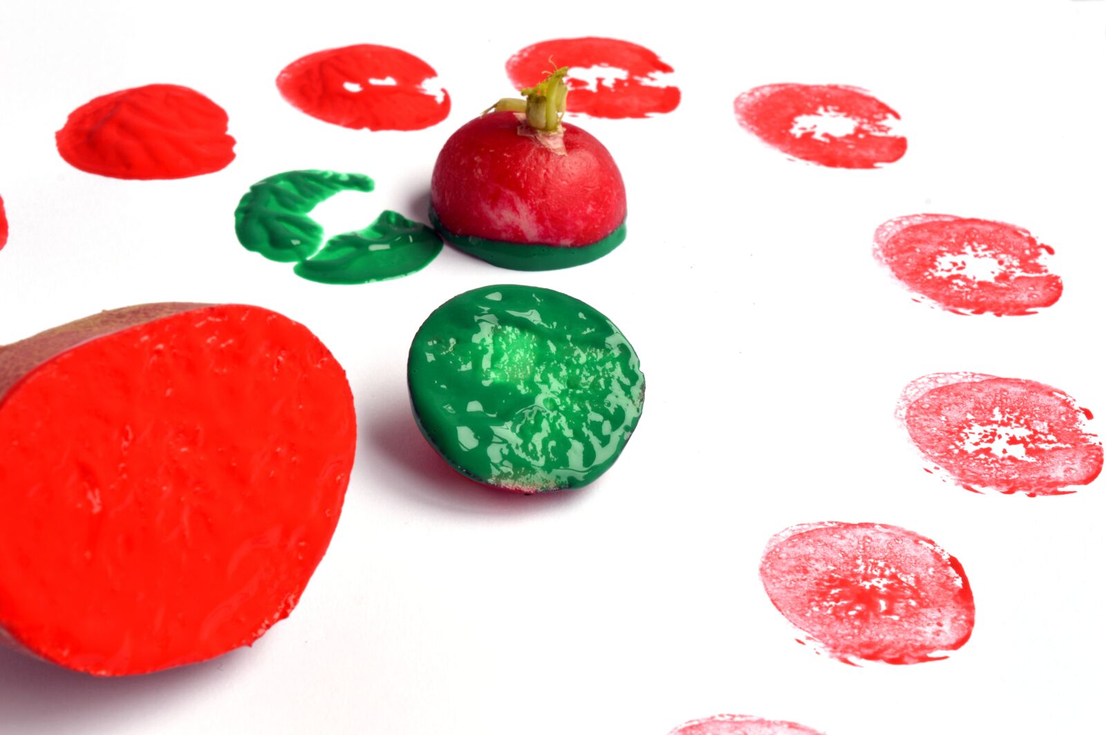 Nikon D3200 sample photo. Potato, print, paint photography