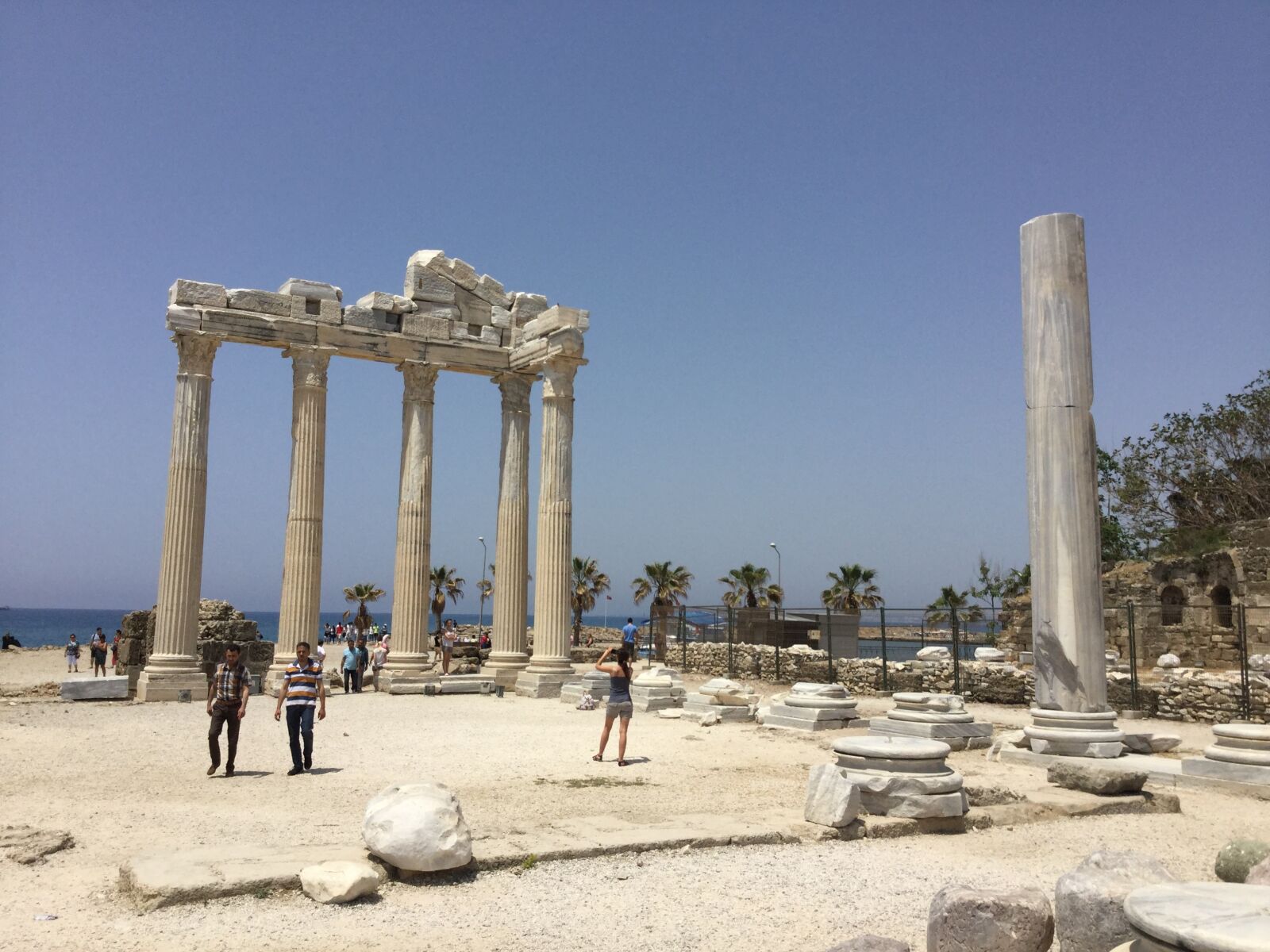 Apple iPad Air 2 sample photo. Greek temple, side, architecture photography