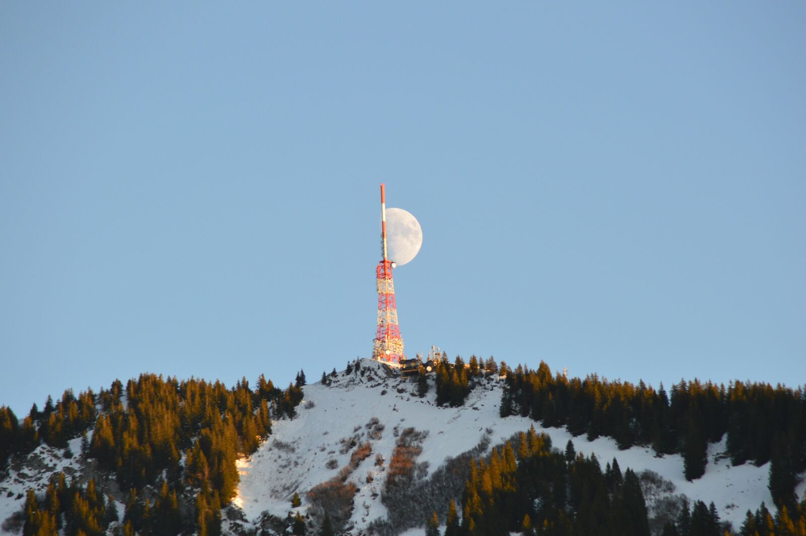 Nikon D3200 sample photo. Mountain, moon, mountains photography