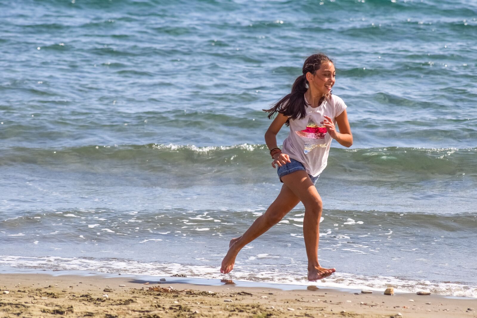 Nikon D3300 sample photo. Girl, running, outdoor photography