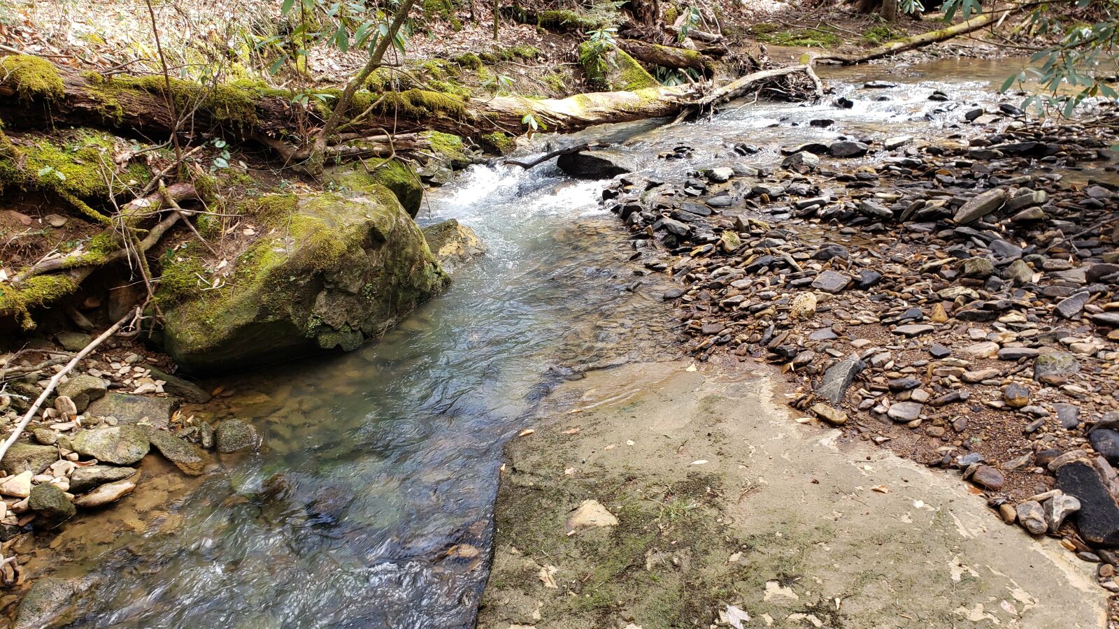 Samsung Galaxy S9 sample photo. Creek, stream, water photography