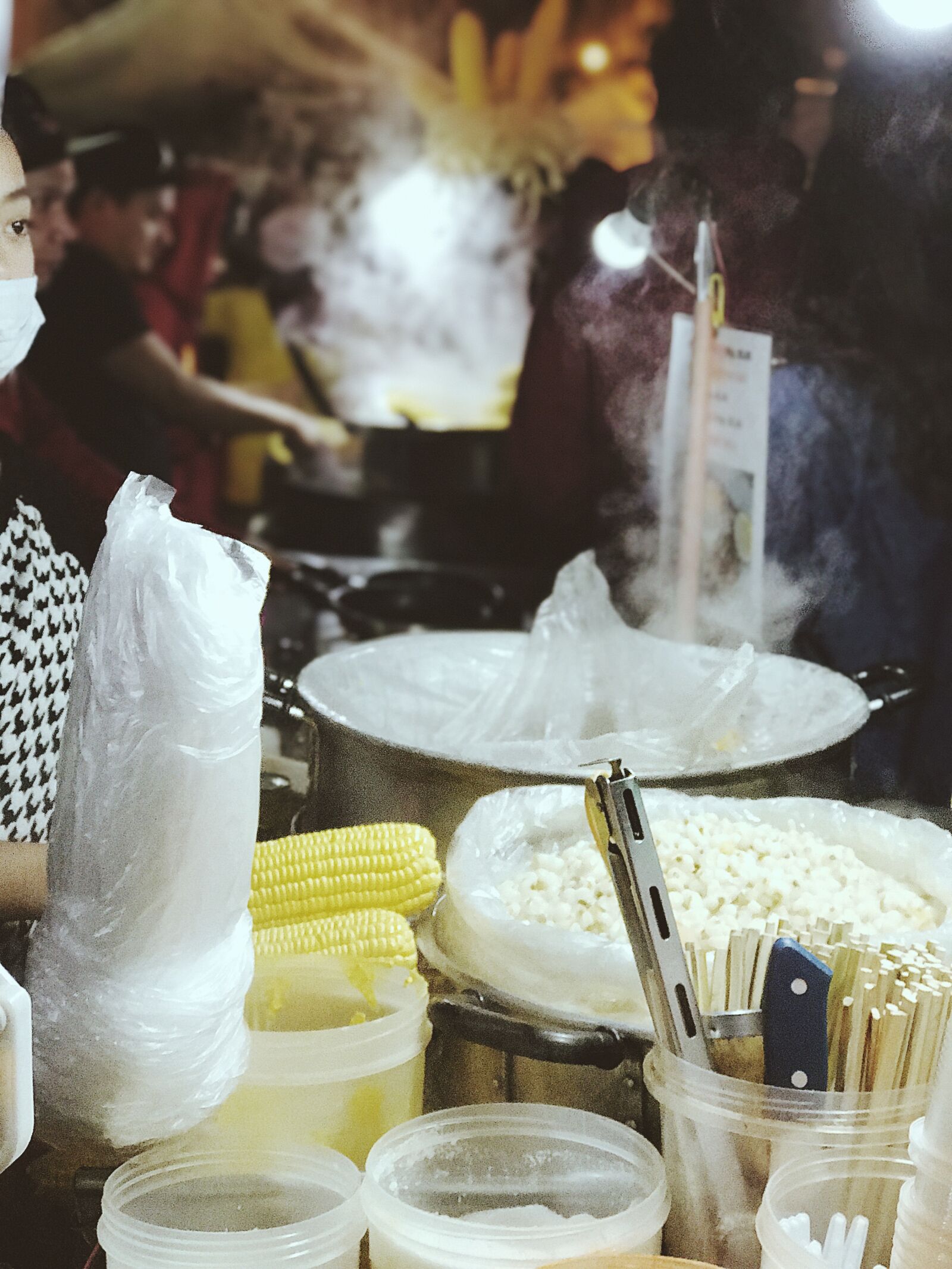 Apple iPhone 7 Plus sample photo. Asian, food, corn, night photography