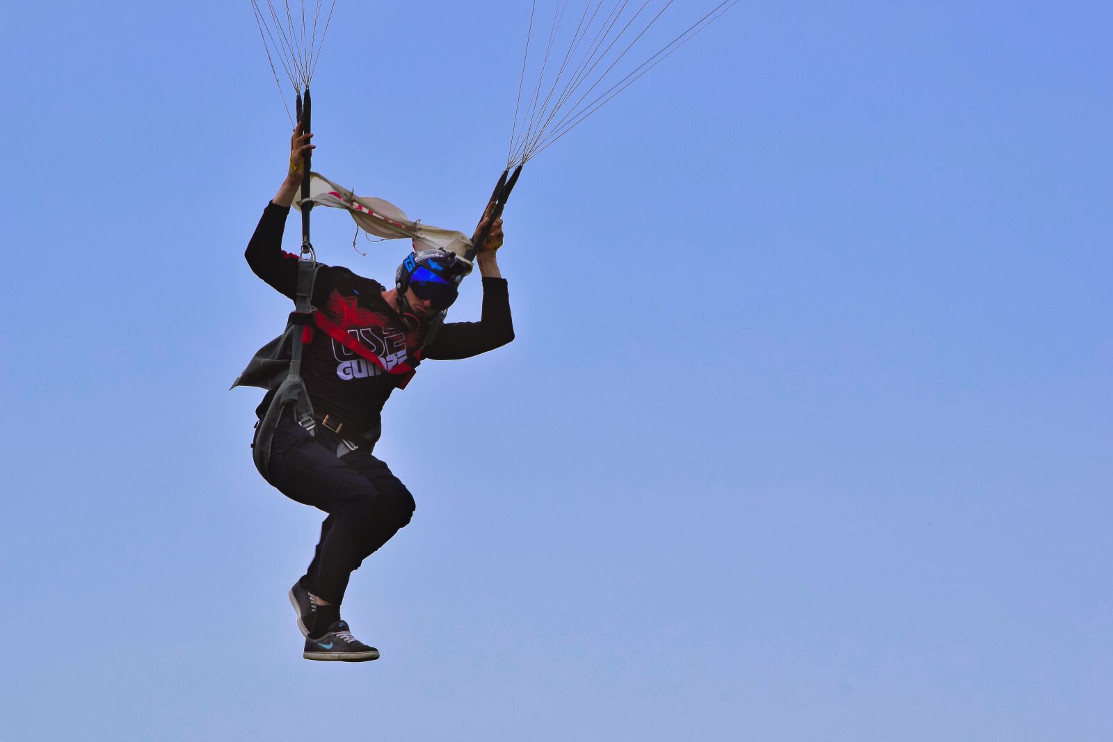 Nikon D5300 sample photo. Parachutist, sky, flying photography