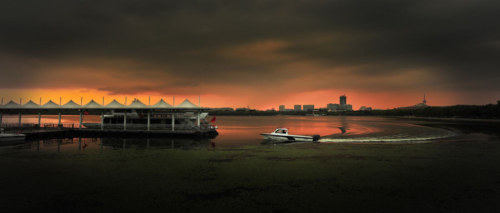 Nikon D3X sample photo. Twilight, water boat, sunset photography