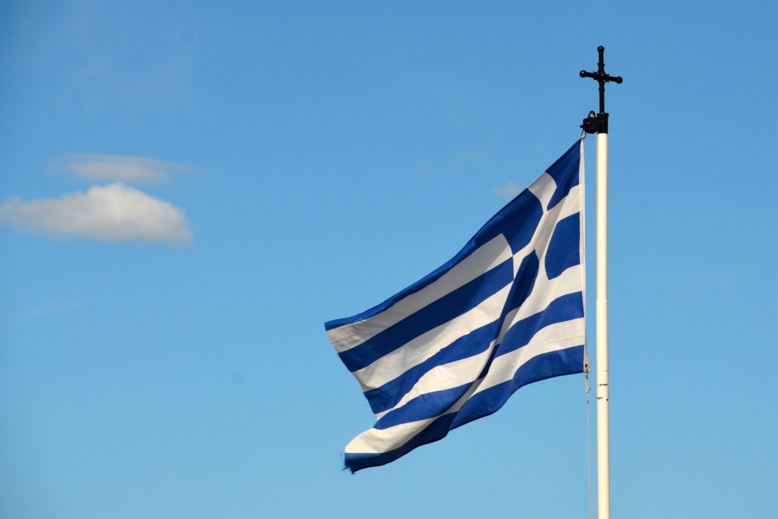 Nikon D5100 sample photo. Flag, greece photography