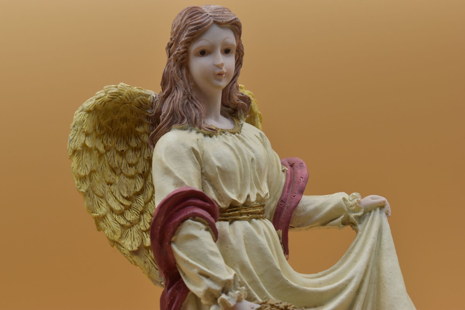 Nikon D5600 sample photo. Angel, statue, christmas photography
