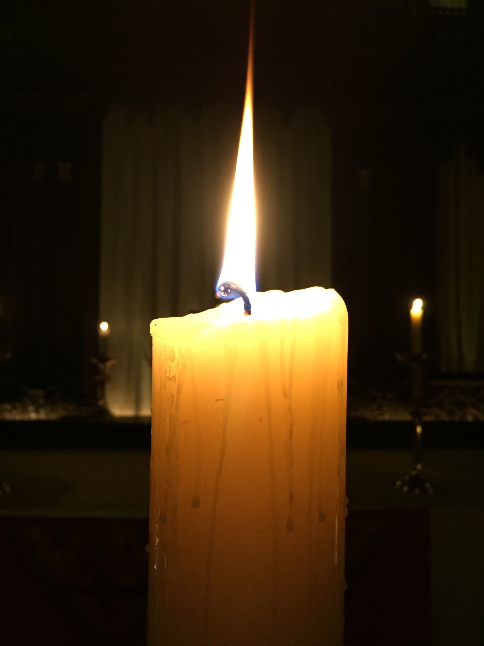 Apple iPhone 6 sample photo. Candle, paschal candle, easter photography