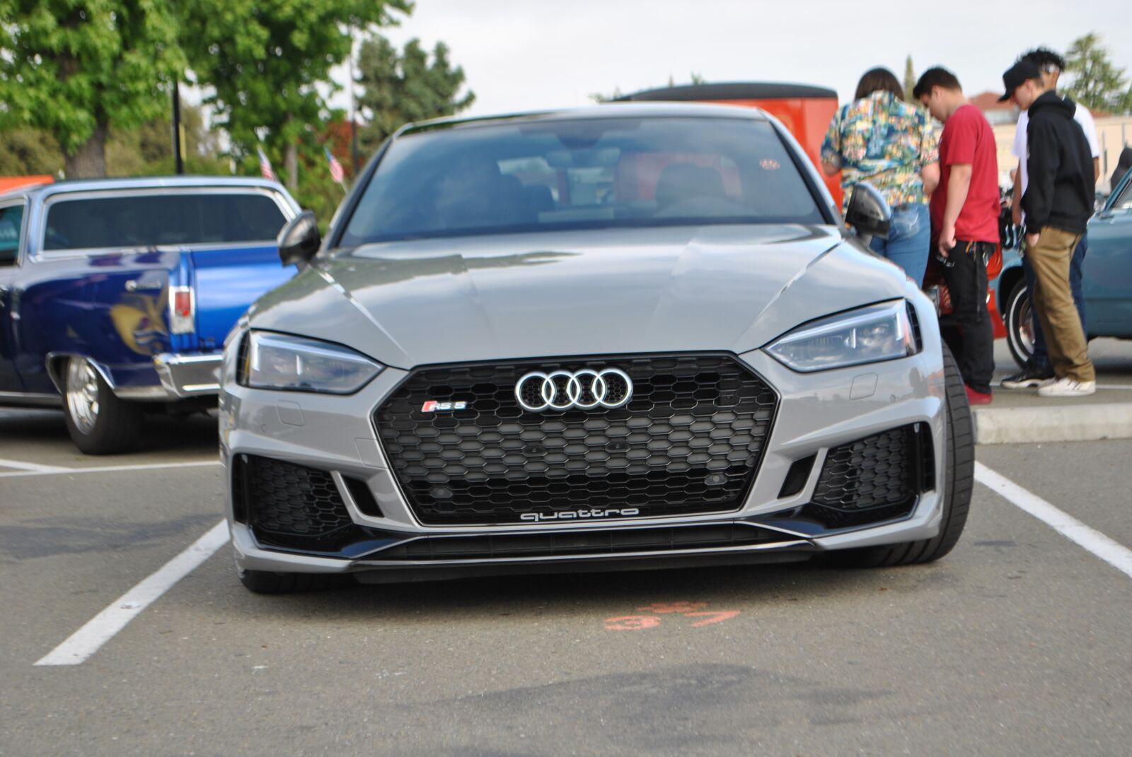 Nikon D3000 sample photo. Audi, grey, car photography