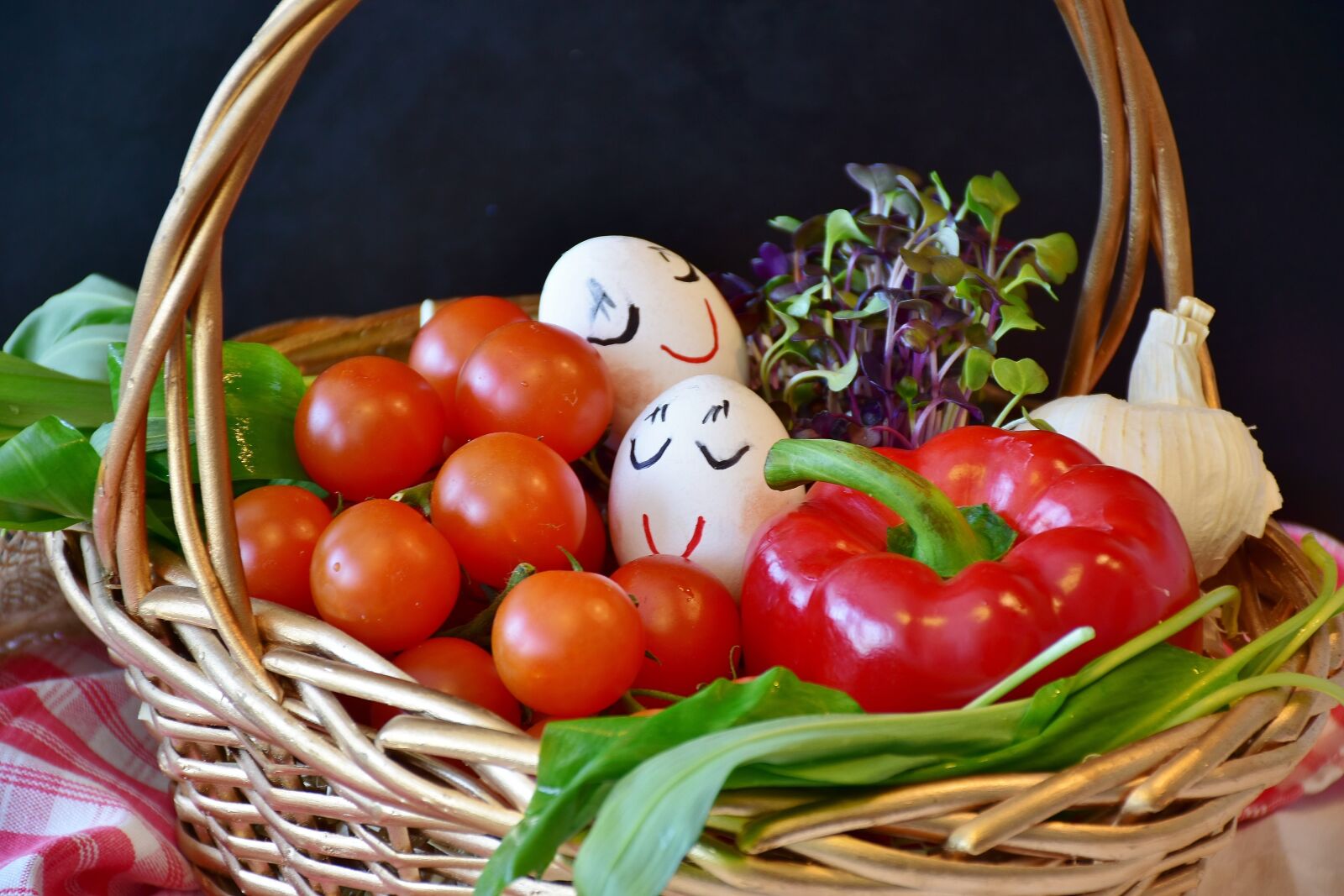 Nikon D7200 sample photo. Vegetables, basket, purchasing photography