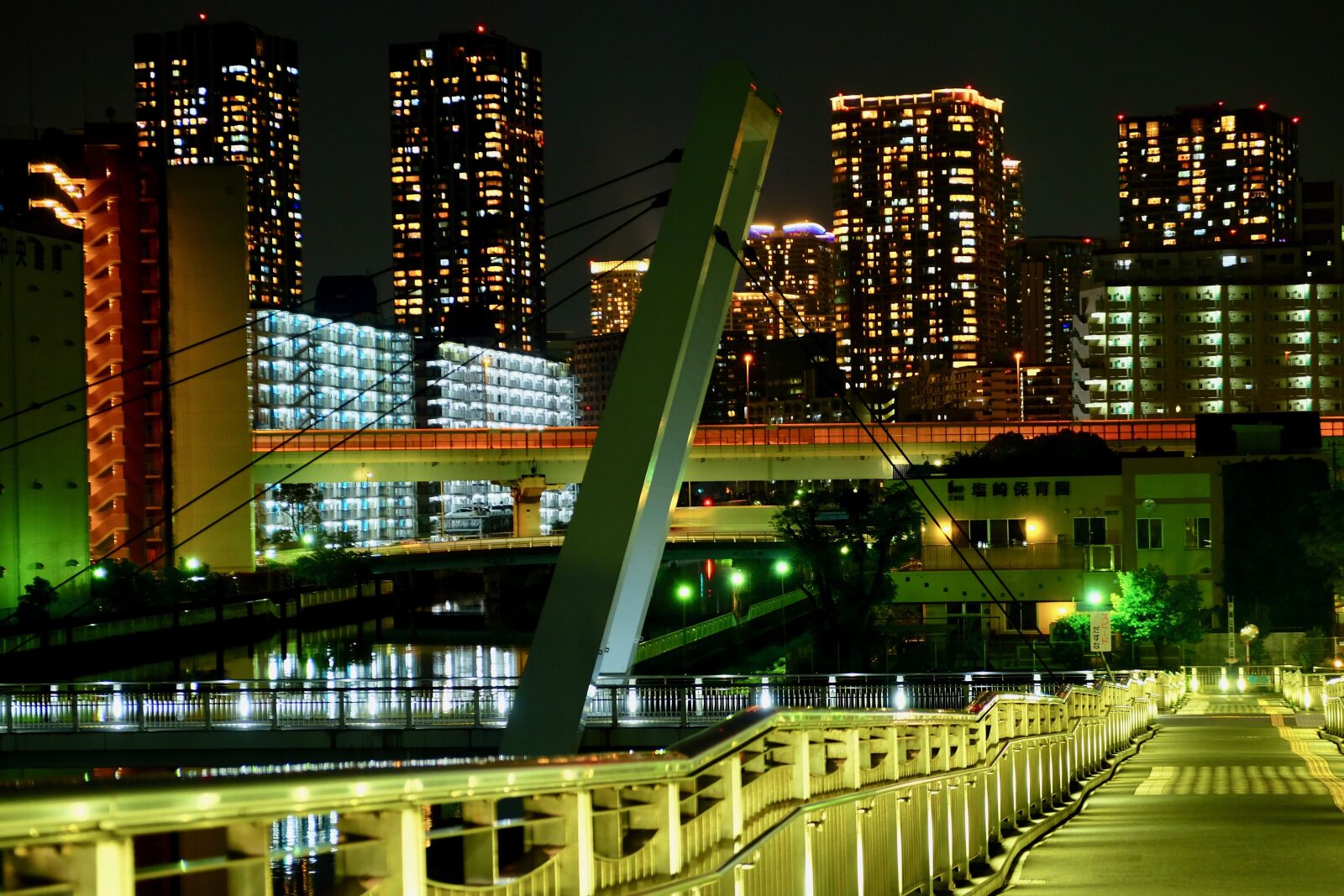 Fujifilm X-T10 sample photo. Bridges, night view, urban photography