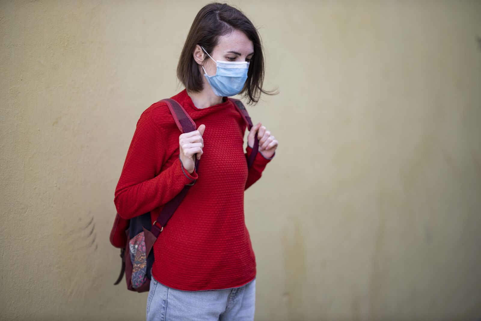 Canon EOS R + Canon RF 85mm F1.2L USM sample photo. Mask, coronavirus, quarantine photography