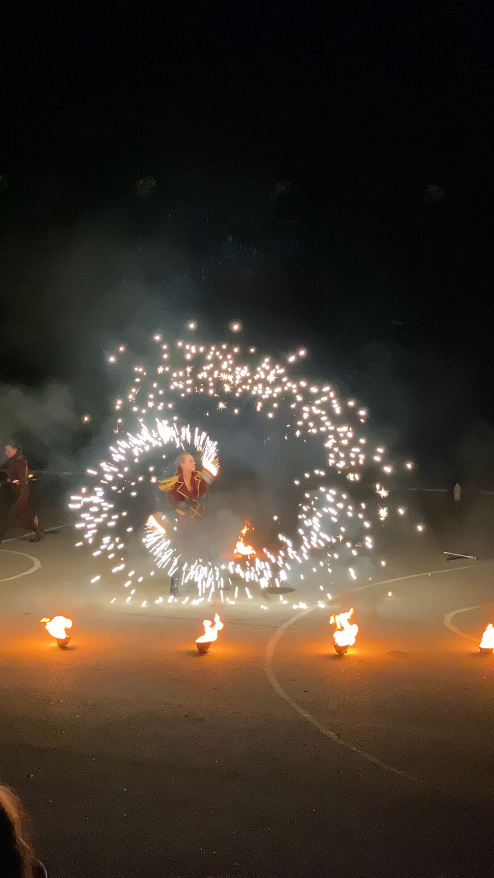 Apple iPhone 11 Pro Max sample photo. Fire show, light music photography