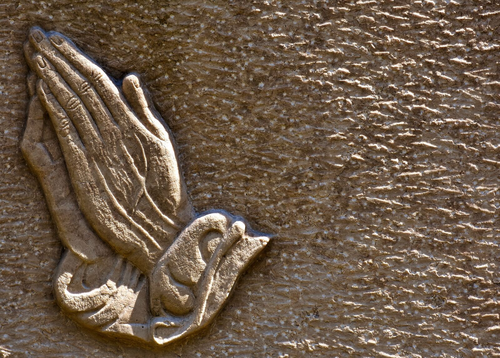 Nikon D7200 sample photo. Praying hands, religious, granite photography
