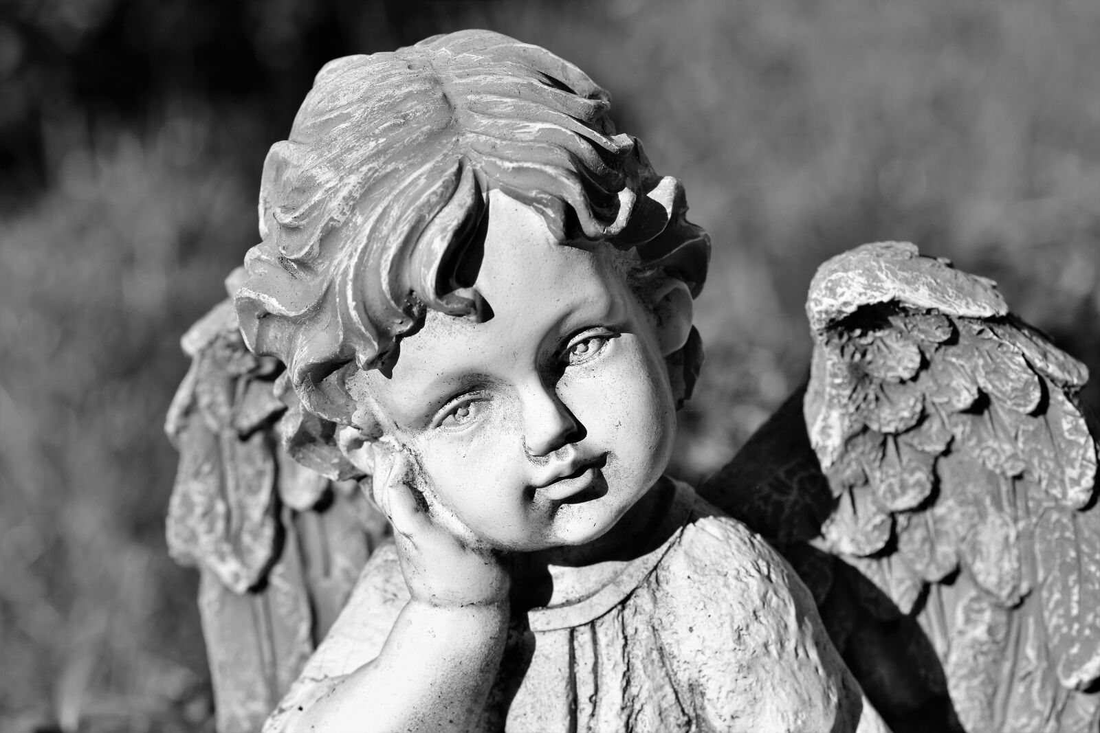 Nikon D7200 sample photo. Angel, angel figure, sculpture photography