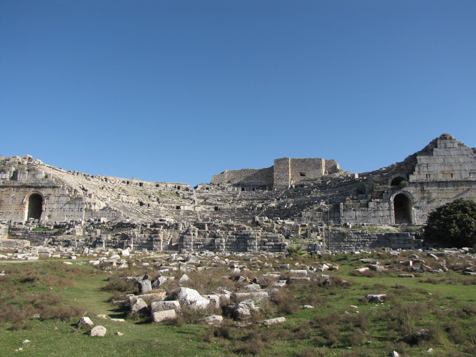 Canon PowerShot SX10 IS sample photo. Miletus, amphitheatre, turkey photography