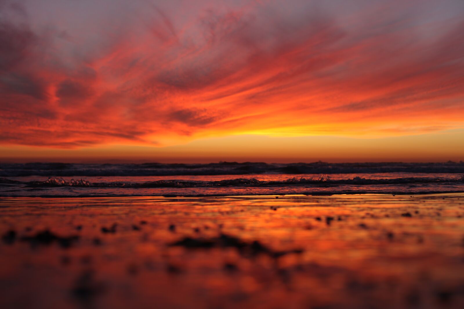 Canon EOS 5D Mark II sample photo. Beach, sunset, calm photography