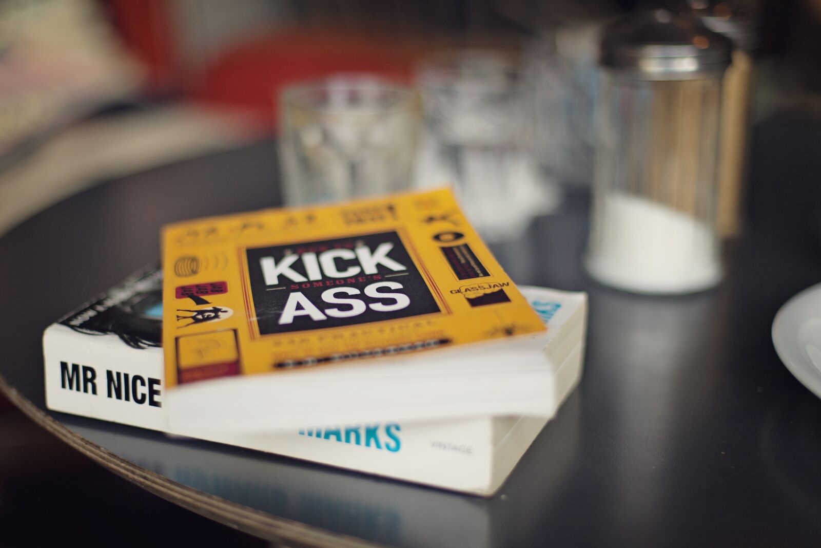 Canon EF 50mm F1.4 USM sample photo. Books on a table photography