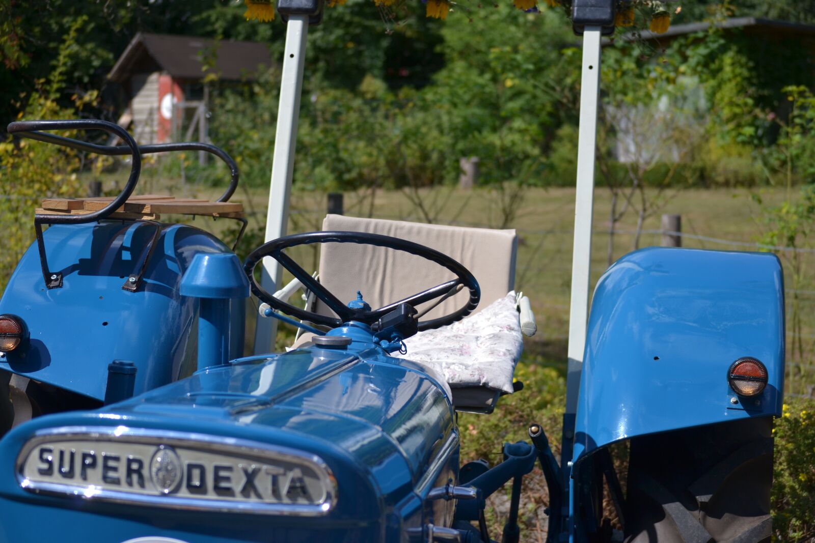 Nikon D3100 sample photo. Old tractor, super dexta photography
