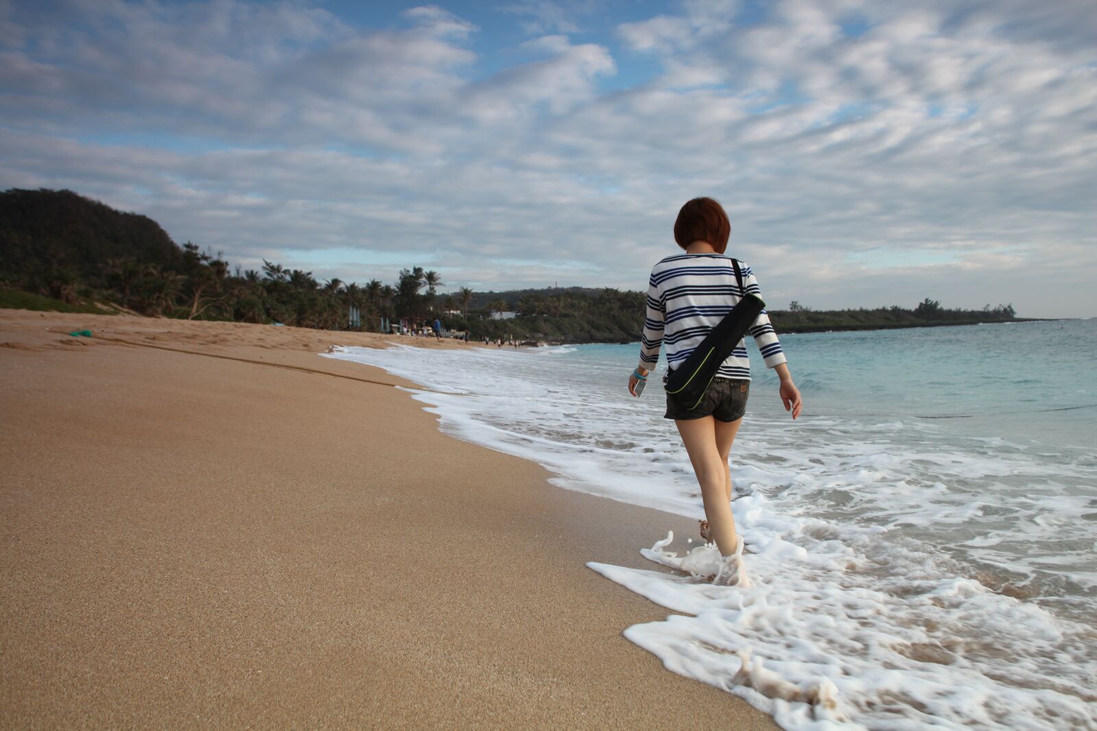 Canon EOS 5D Mark II sample photo. Girl, ocean, summer photography