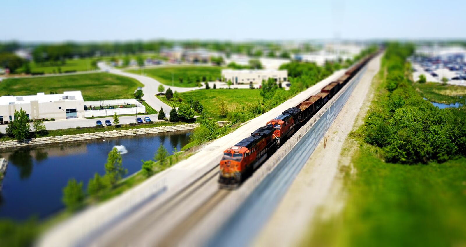 DJI FC220 sample photo. Train photography