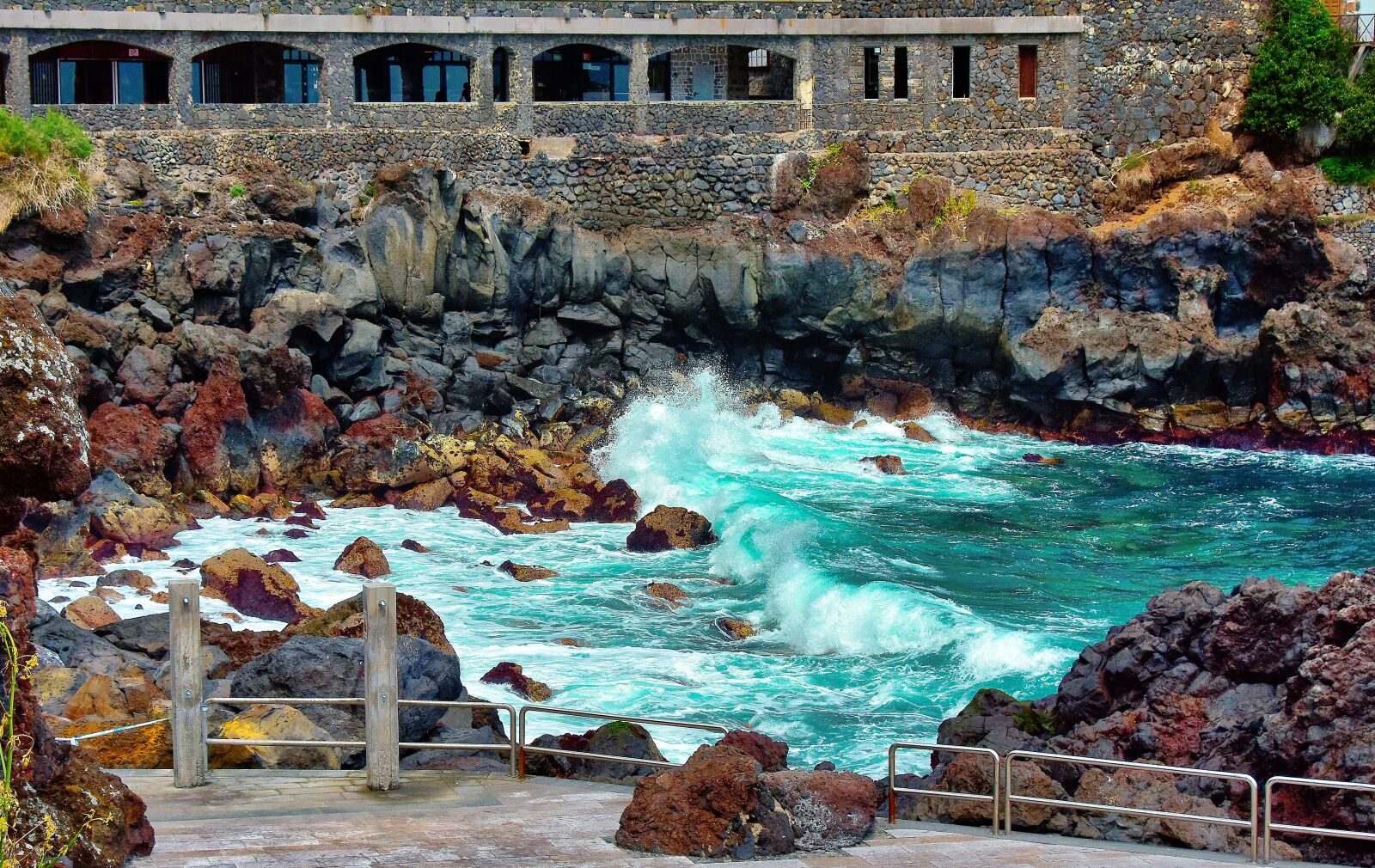 Nikon D7200 sample photo. Cliff, sea, tenerife photography