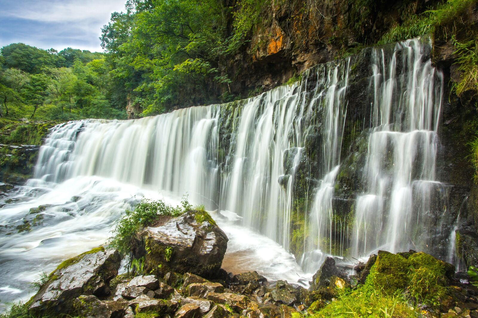 Canon EOS 60D sample photo. Waterfall, wales, river photography