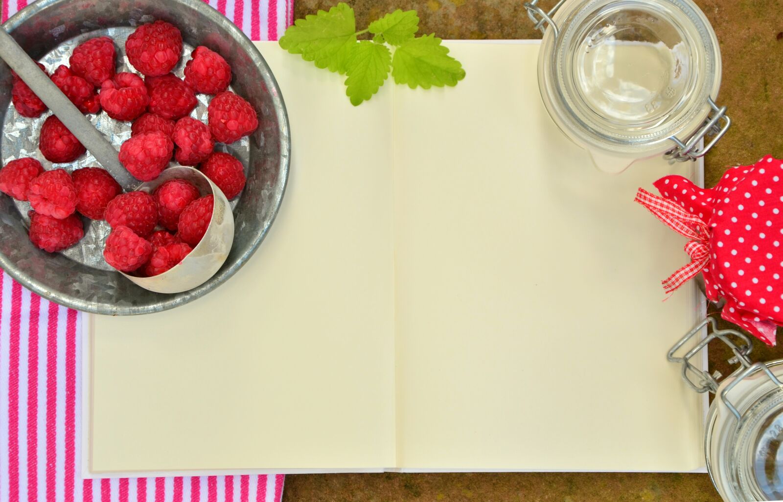 Nikon D5100 sample photo. Raspberries, recipe book, raspberry photography