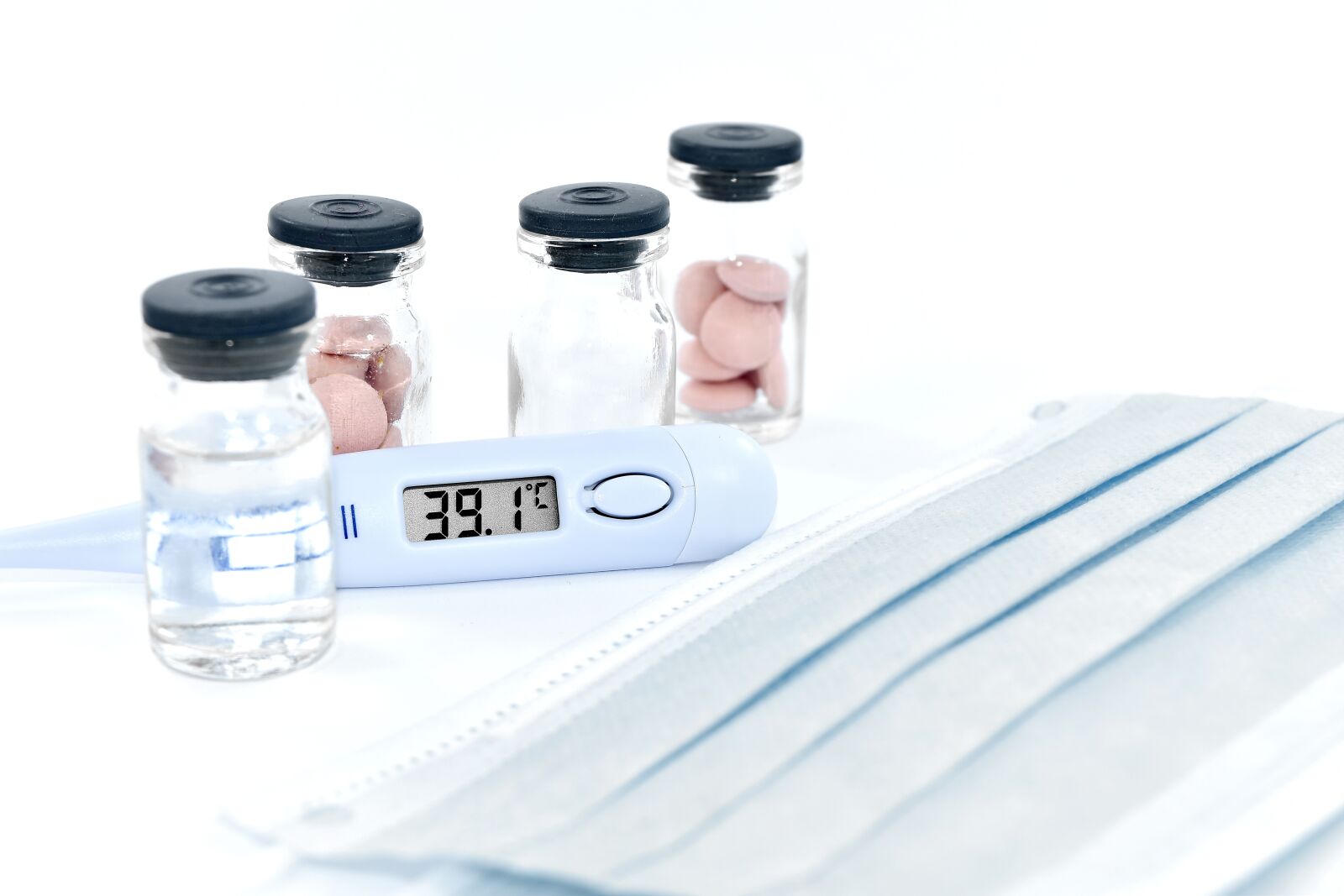 Nikon D5500 sample photo. Coronavirus, cure, face mask photography