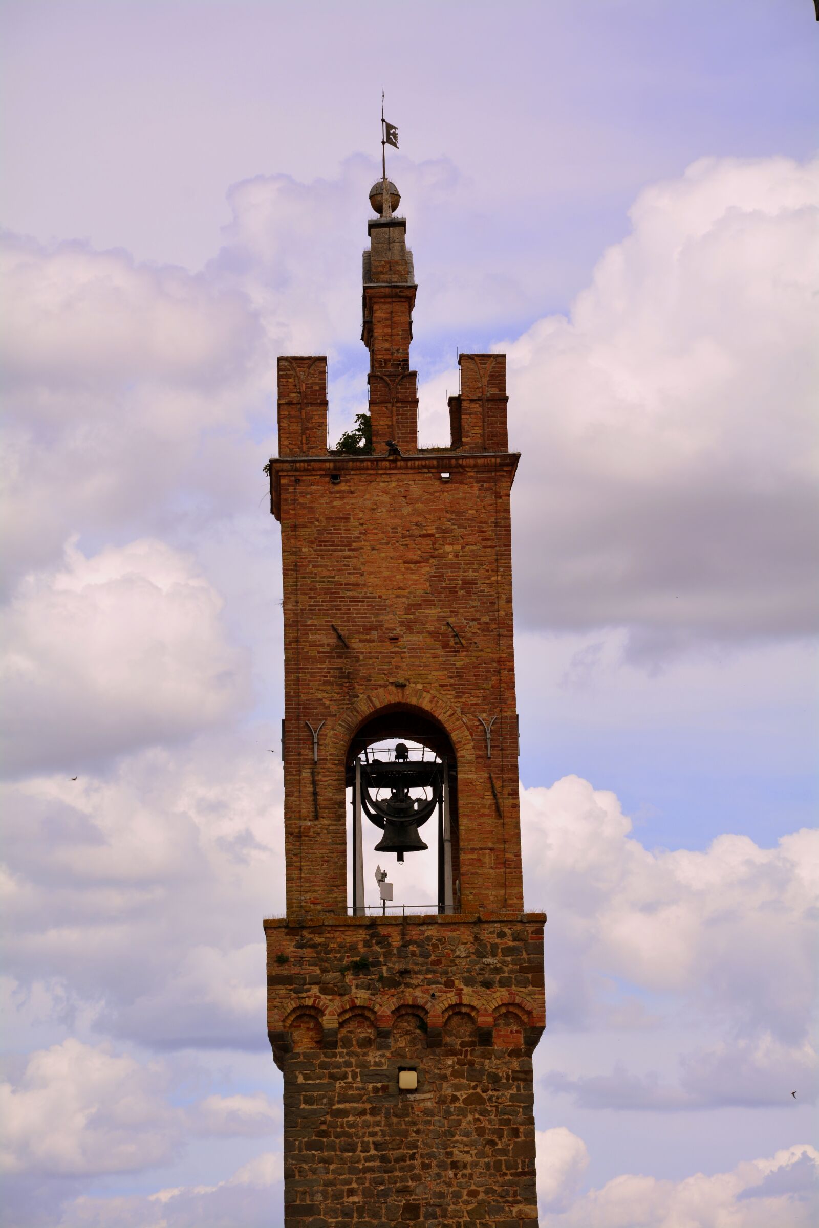 Nikon D7100 sample photo. Campanile, bell, clouds photography