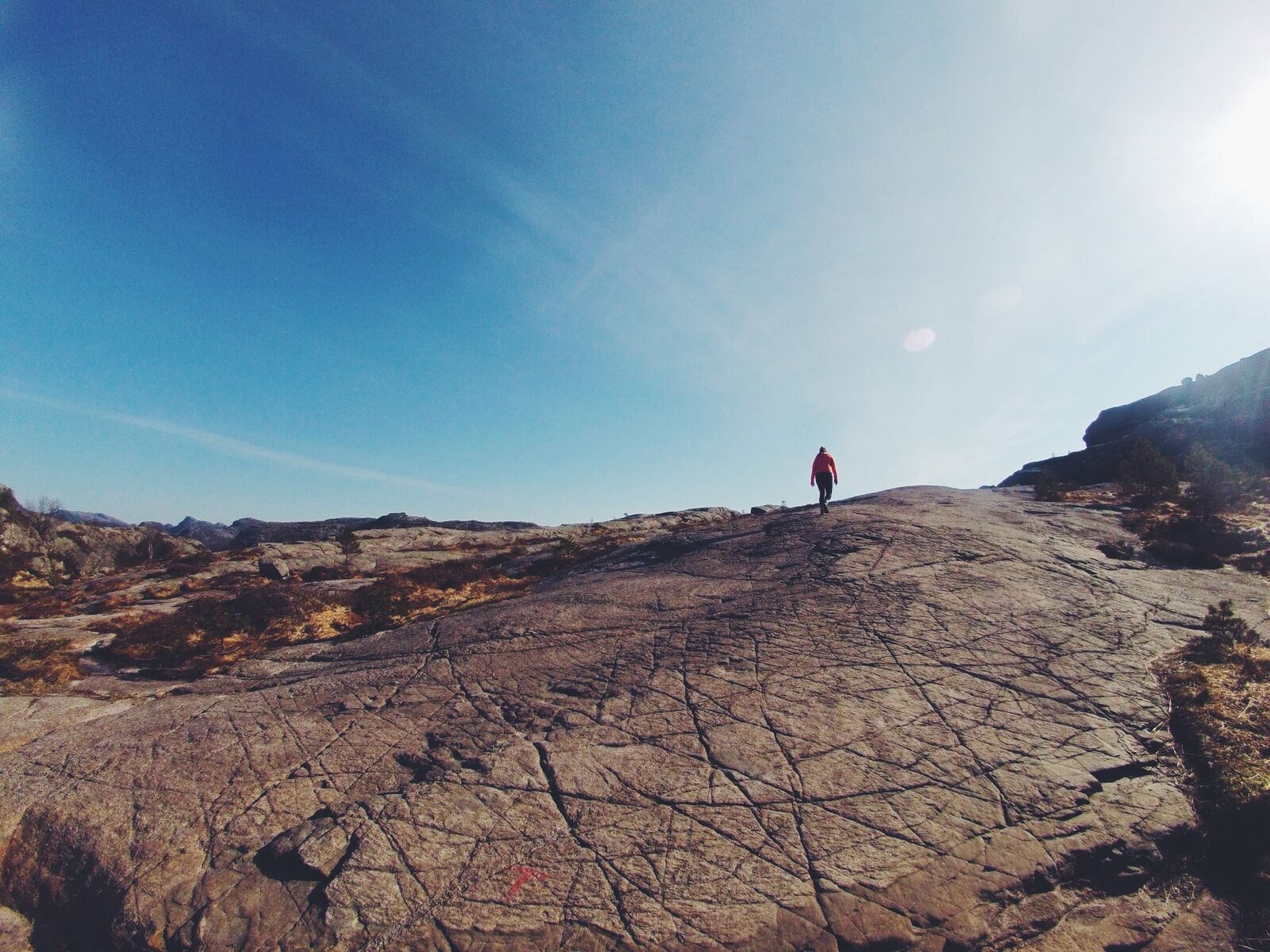 GoPro Hero3-Silver Edition sample photo. Man, from, afar, on photography