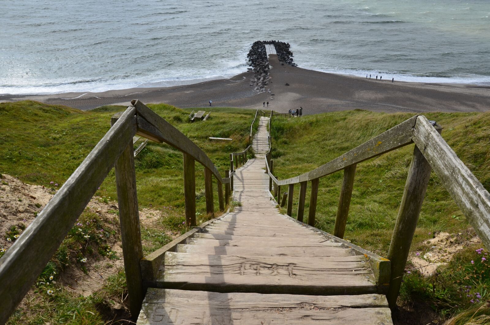 Nikon D5100 sample photo. Denmark, north sea, cliff photography