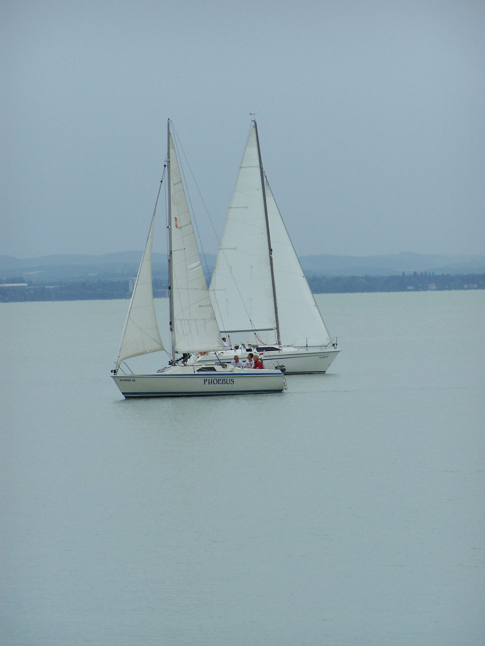 Kodak Z650 ZOOM DIGITAL CAMERA sample photo. Balaton, lake, boat, meeting photography