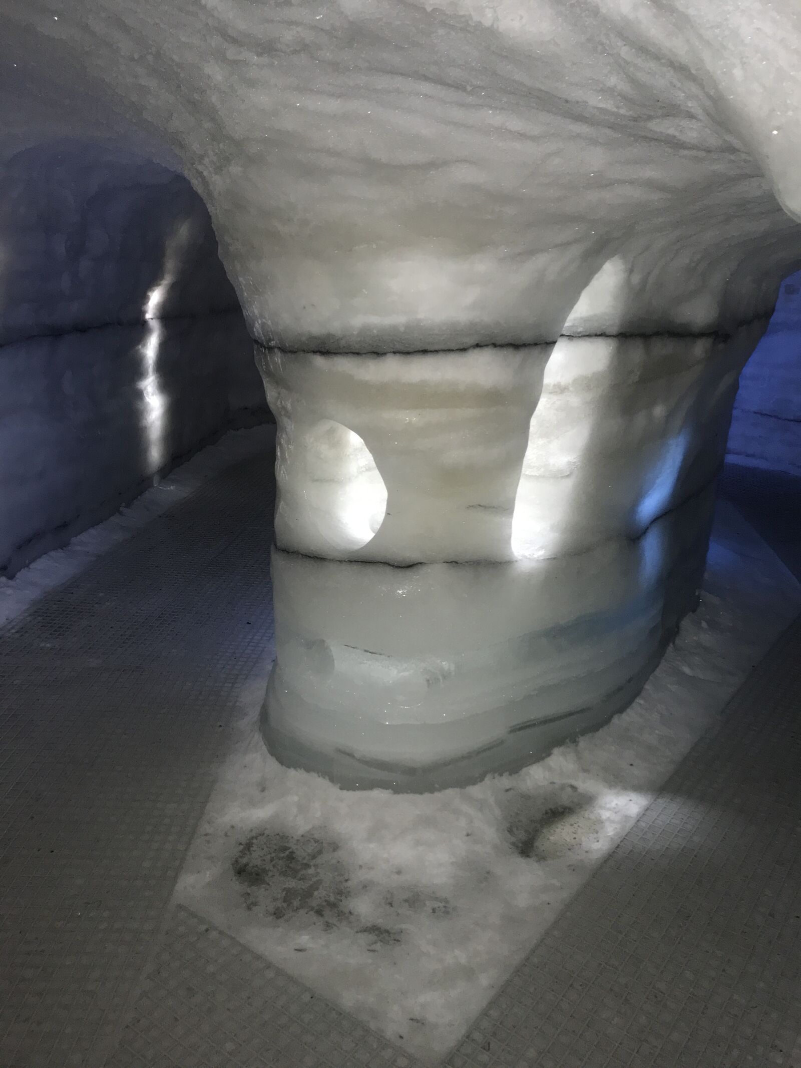 iPhone 7 Plus back dual camera 3.99mm f/1.8 sample photo. Ice tunnels, ice, frozen photography