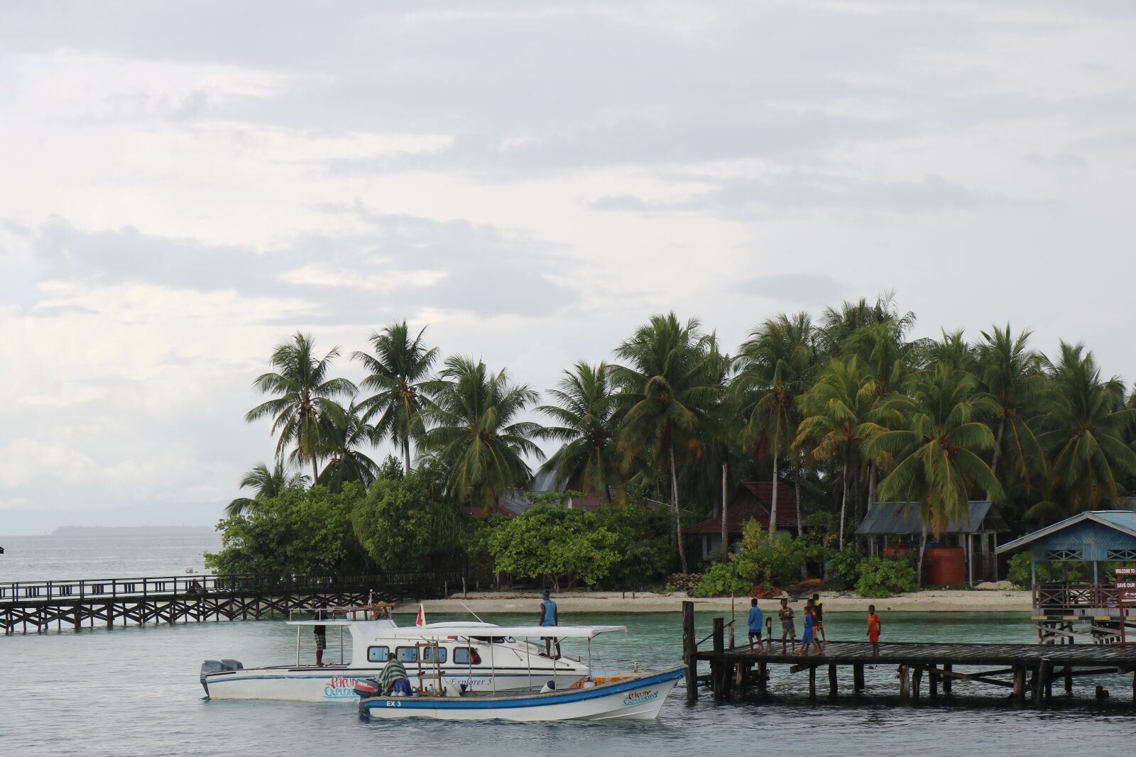 Canon EOS 750D (EOS Rebel T6i / EOS Kiss X8i) sample photo. Boat, coconut, papuan photography