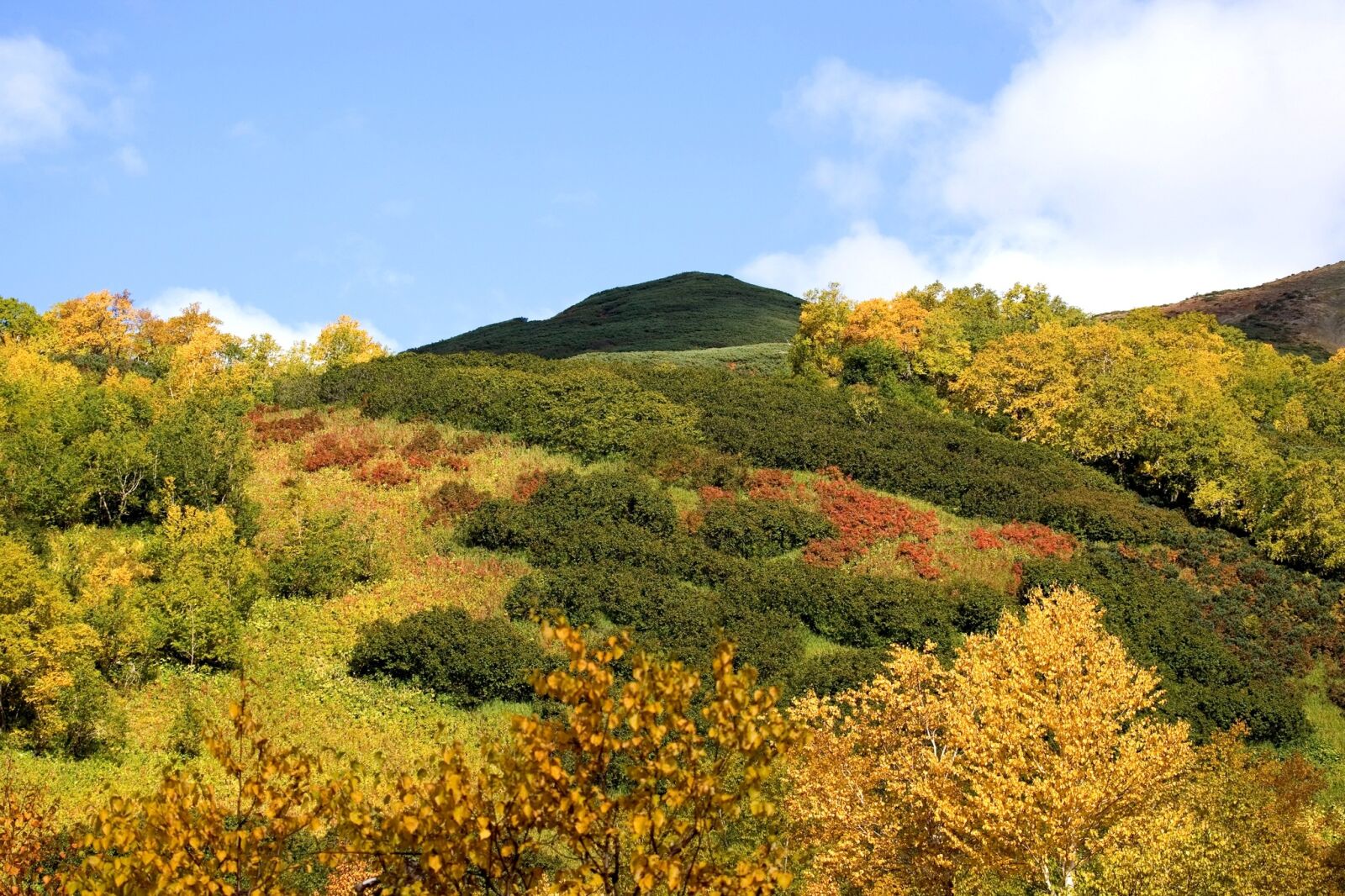 Canon EOS 5D sample photo. Autumn, mountains, clouds photography