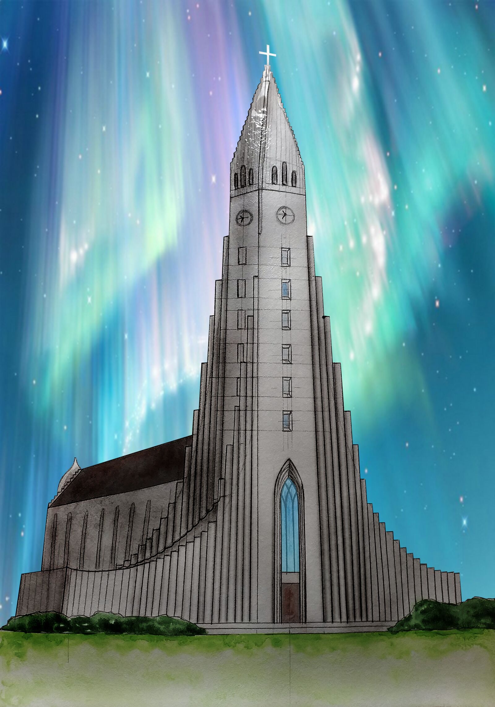 Samsung Galaxy J4+ sample photo. Church, hallgrimskirkja, reykjavik photography