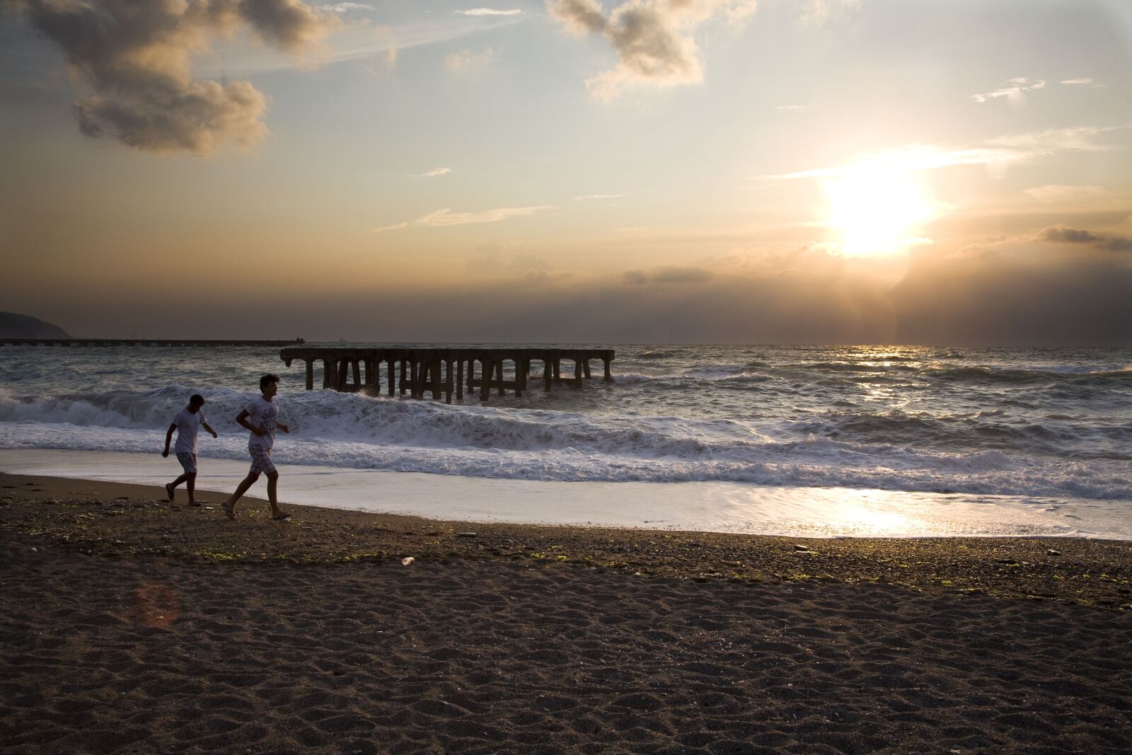 Canon EOS 5D sample photo. Beach, sunset, marine photography