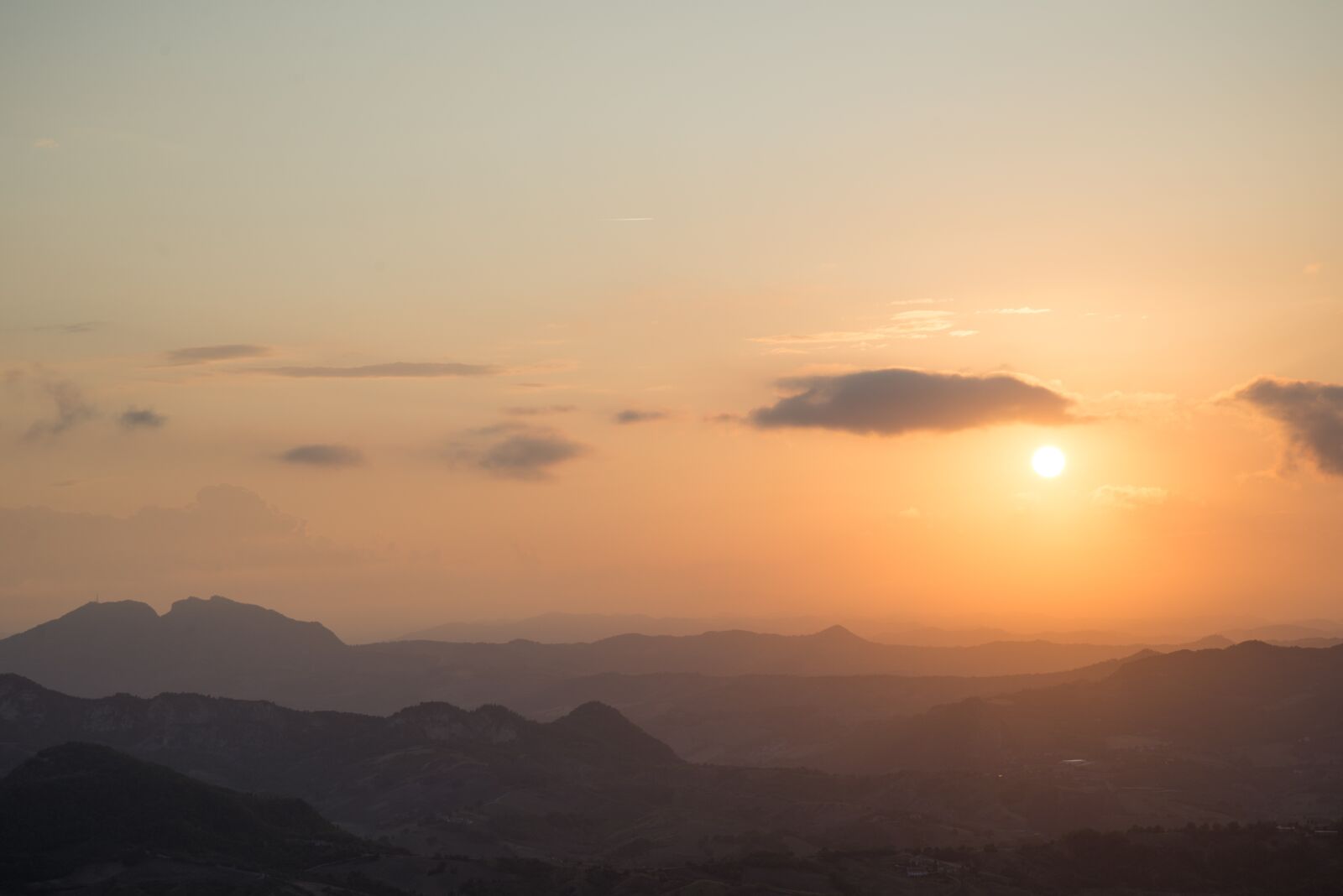 Nikon D600 sample photo. Sunset, hills, orange photography