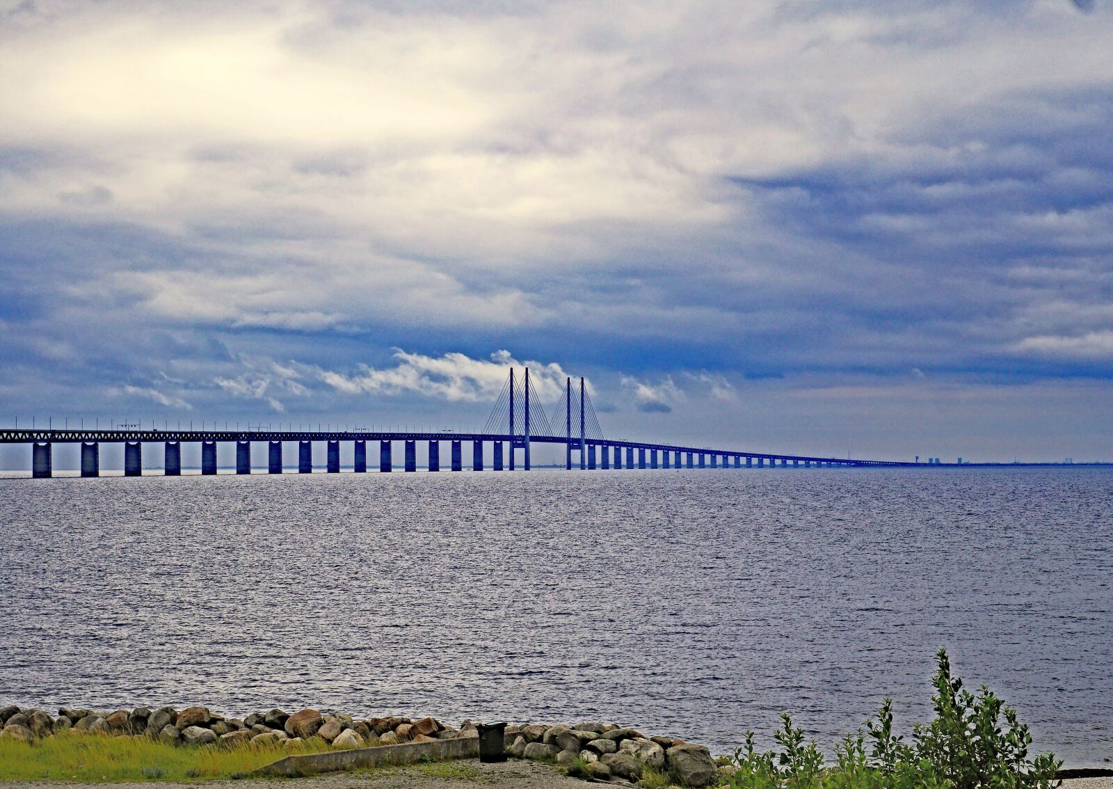 Panasonic Lumix DMC-GH3 sample photo. Oresund bridge, sweden, denmark photography