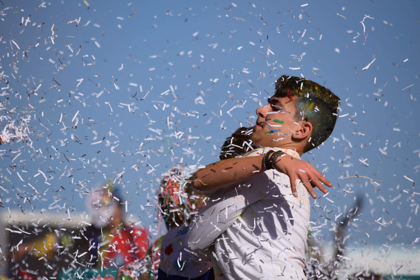 Nikon D3300 sample photo. Boy, carnival, confetti photography