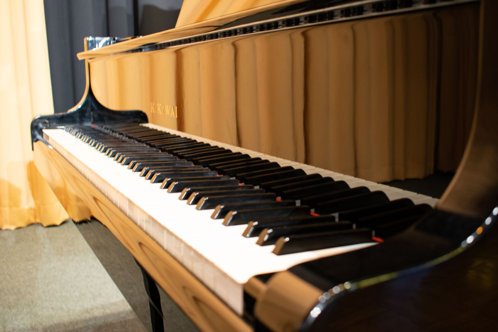 Nikon D5300 sample photo. Piano, wing, keys photography