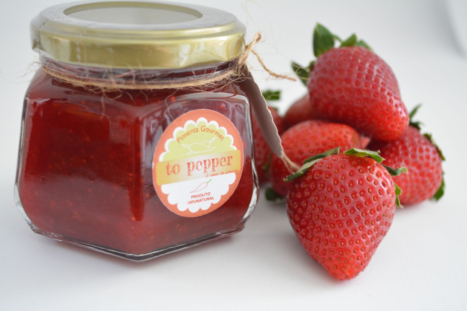Nikon D5200 sample photo. Strawberry, pepper, jelly photography