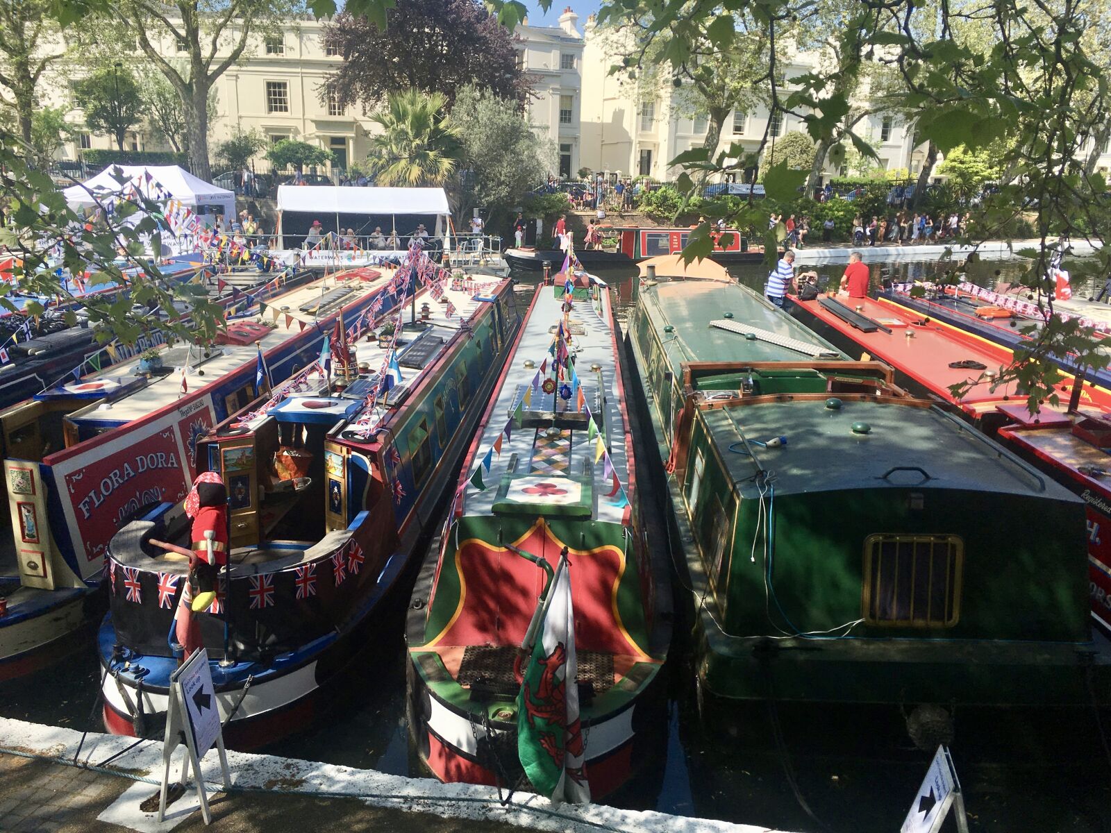 iPhone SE back camera 4.15mm f/2.2 sample photo. Little venice, london, narrowboats photography