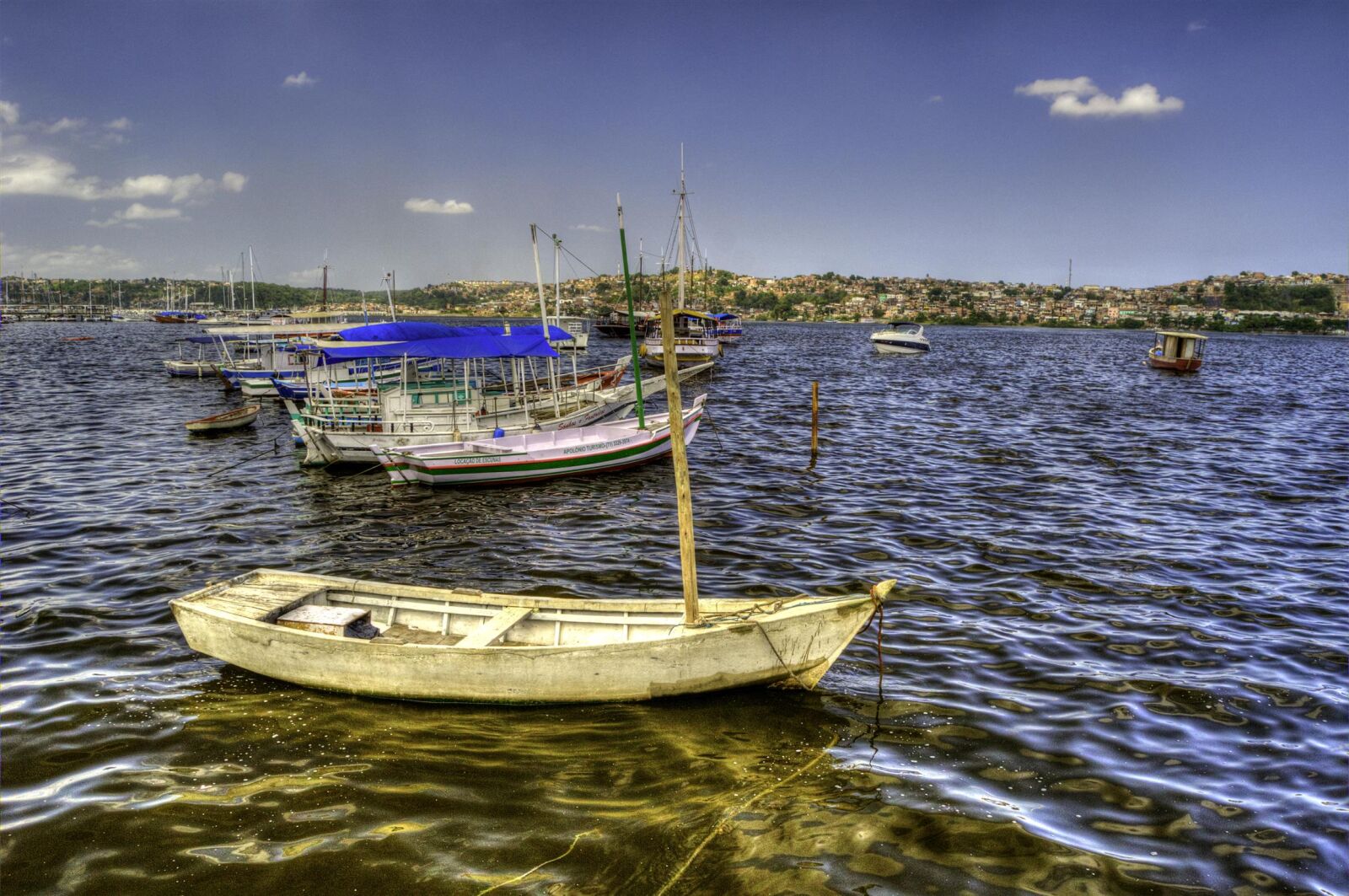 Nikon D3100 sample photo. Bahia, bay, boats, hdr photography