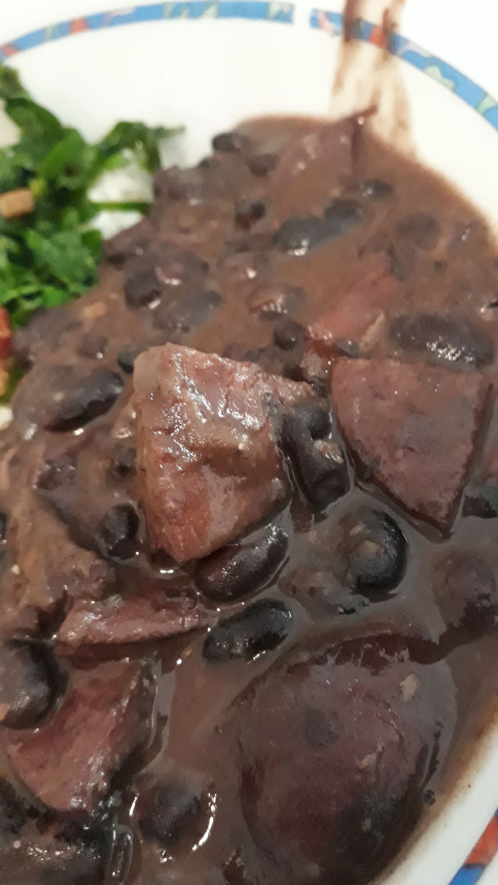 Samsung Galaxy J7 Prime sample photo. Feijoada, sausage, kale photography