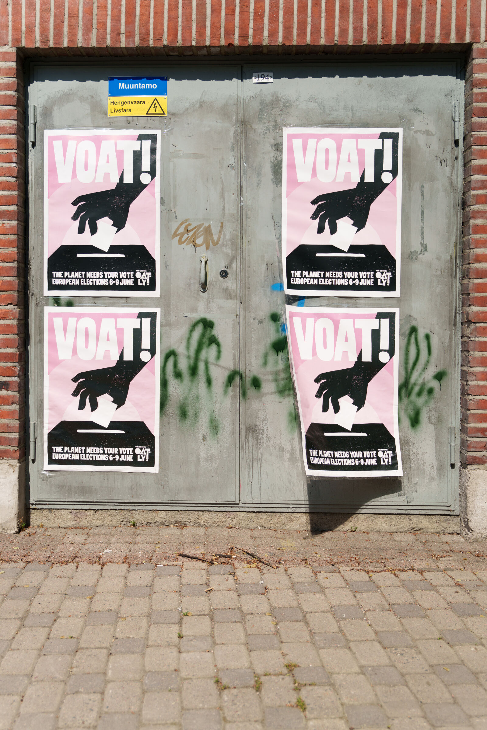 Sony a7R V sample photo. Oatly poster wall photography