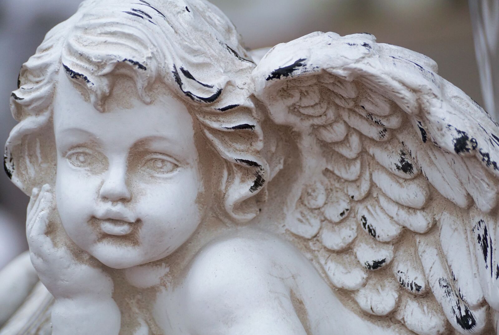 Sony DT 55-300mm F4.5-5.6 SAM sample photo. Angel, wing, figure photography